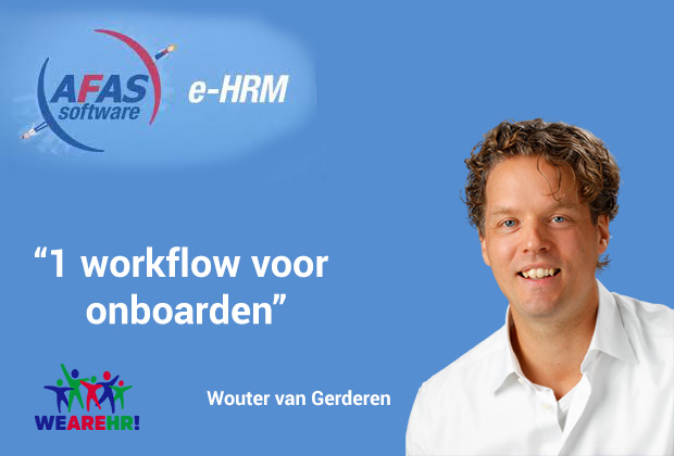 AFAS E-hrm 1 worfflow voor onboarden Wouter van Genderen